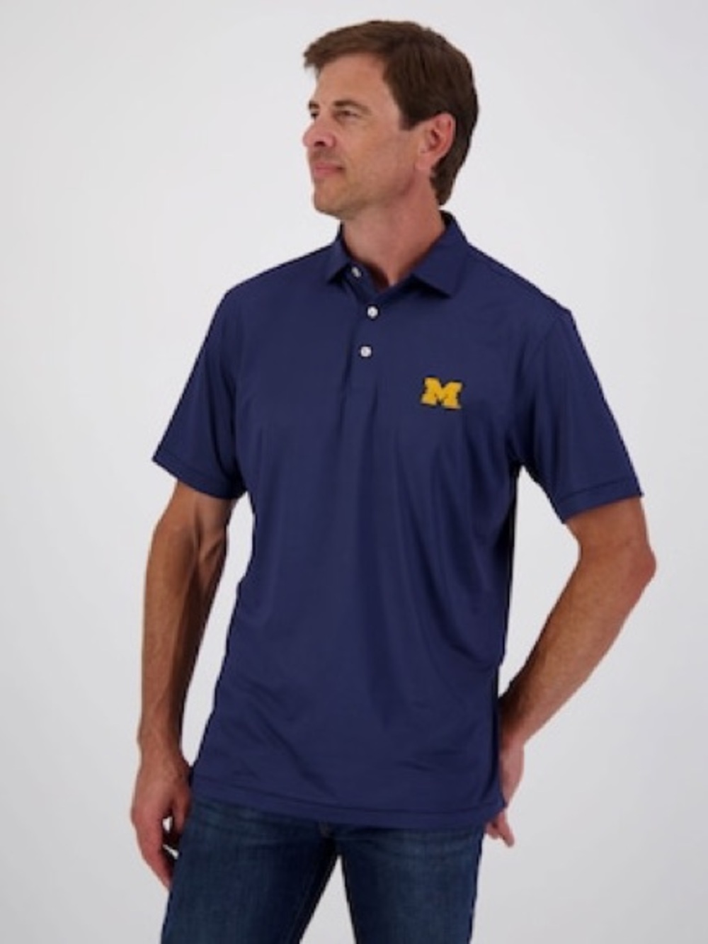 Peter Miller University of Michigan Men’s Summer Comfort Polo Size Large